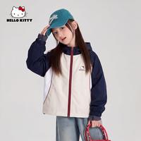 Hello Kitty 女童秋季外套2026新款中大童装洋气甜酷宽松运动日常跑步外衣