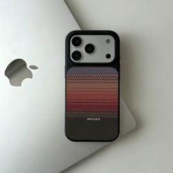 C 【真液态硅胶|裸机手感】日落碳纤图案 iPhone11-17系列苹果手机壳