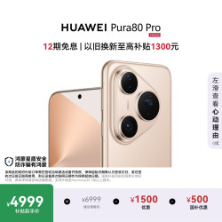 华为 Pura 80 Pro 手机 12GB+512GB 釉金