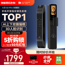 德施曼 Q5 FPro 电子锁 高端黑