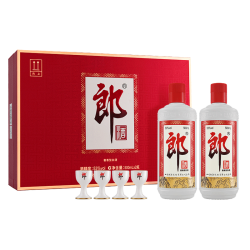 郎酒 郎牌郎酒 53%vol 酱香型白酒 500ml*2瓶 礼盒装