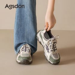 奥古狮登 厚底老爹鞋女2026新款秋季百搭运动鞋休闲防滑徒步登山鞋