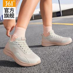 361° 女鞋运动鞋女2026秋季新款网面透气跑步鞋女款休闲鞋轻便薄款