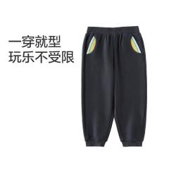 全棉时代 春秋男女童针织长裤儿童束脚裤外穿柔软舒适透气百搭薄款运动居家