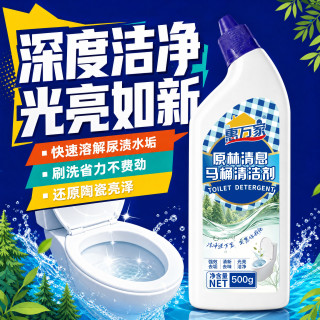 惠万家 洁厕灵500g*5瓶去黄除垢强力去污强效除臭家用厕所卫生间马桶清洁剂