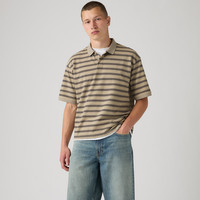 Levi's 男士针织条纹短袖POLO衫 005FR-0011