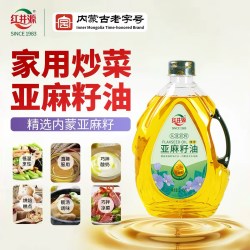 红井源 亚麻籽油 5L 桶装