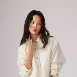 Levi's 女士美式复古休闲工装风灯芯绒衬衫 001SS-0012