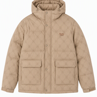 斯巴奴 90%绒 164g高充绒加厚保暖连帽羽绒服 SYD89756M 多色任选
