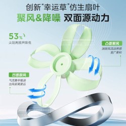 美的 幸运草安睡电风扇家用落地扇音静变频台立一级能效26新款Lite
