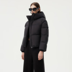 坦博尔 女士高蓬保暖羽绒服高充绒加厚修身显瘦剪裁时尚保暖厚外套