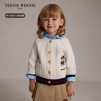 TEENIE WEENIE 小熊童装 学院风开衫毛衣 藏青 100cm
