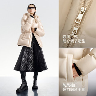 波司登 90鹅绒 幻夜黑 S 160/84A 女士羽绒服
