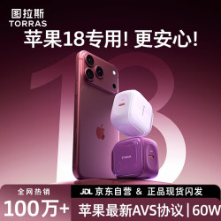 图拉斯 45W氮化镓快充头 白色 含1.5m数据线