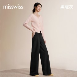 MISSWISS 羊毛直筒裤