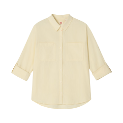 Levi's 美式复古工装风宽松衬衫 浅黄色 M
