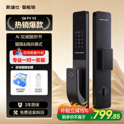 凯迪仕 Q6FV升级款 AI实时监控 智能门锁