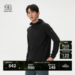 KOLON SPORT LHRT6MN065-BK AIRDOT吸湿速干 黑色 XL 长袖T恤