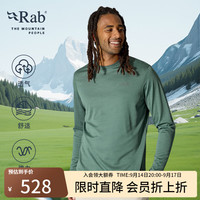 Rab QFG-42 轻薄透气 卵石色 M 男士长袖T恤