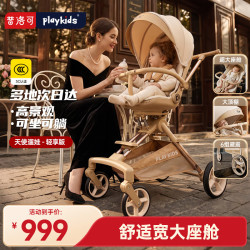 普洛可 高景观轻便可折叠 天使棕 婴儿推车