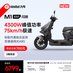 九号 M1 100 电动摩托车