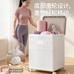 禧天龙 瑜伽垫收纳筐 带轮大容量 收纳篮