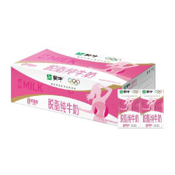 蒙牛 脱脂牛奶250ml×24盒