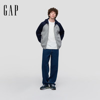 Gap 1SS623706 logo刺绣加绒 海军蓝 XS 连帽卫衣