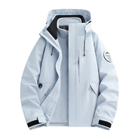 JEEP SPIRIT 三合一冲锋衣 防风防水 月光蓝 5XL 男士夹克