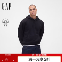 Gap 男女装秋季款Logo刺绣抓绒宽松连帽衫卫衣美版795625