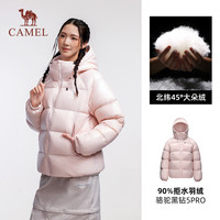 骆驼 黑钻5PRO户外泡芙羽绒服防风蓄热保暖外套抗静电拒水面包服