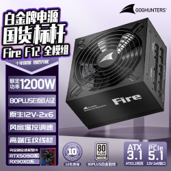 长城 Fire白金全模组电源 台式机主机电源/自动启停 F12白金全模ATX3.1（额定1200W）