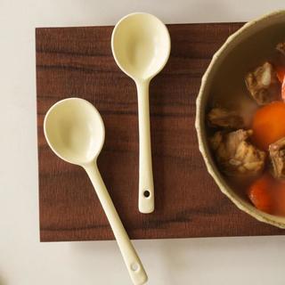 肆月 陶瓷长柄汤勺