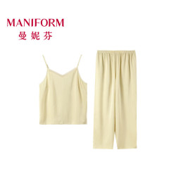 曼妮芬 丝滑冰雪丝女士家居服 鸡尾酒绿 M