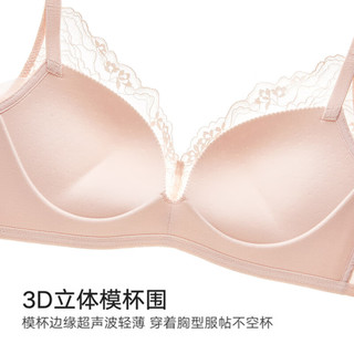 曼妮芬 无钢圈聚拢蕾丝文胸