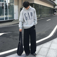 Gap 1SS623908 抓绒连帽 灰色 L 男士卫衣