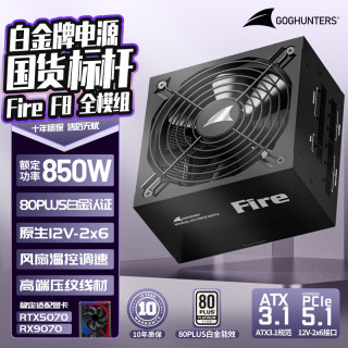 长城 F8 白金牌全模组 ATX3.1 850W 电脑电源