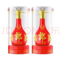 郎酒 红花郎十五年陈酿 53度 500mL×2瓶 酱香型白酒