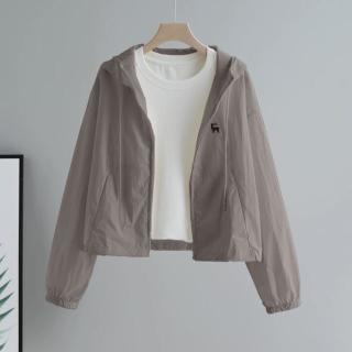 真维斯 Z+ 防晒衣女夏季防紫外线轻薄透气冰丝凉感短款防晒服户外遮阳外套