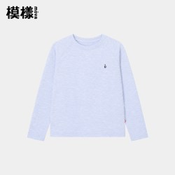 棉 模样儿童长袖t恤秋季2026新款女童男童户外运动薄款吸湿透气上衣