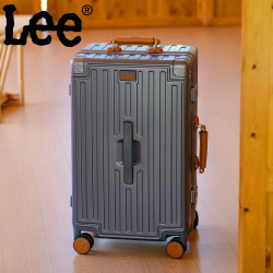 Lee 行李箱大容量旅行箱拉杆箱高档铝框密码登机箱商务