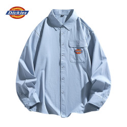 Dickies 真五折！春秋季纯棉复古宽松百搭衬衣