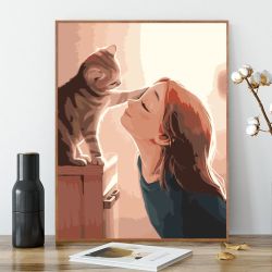 （真心易画）数字油画diy油彩画手绘填涂色画温柔治愈客厅装饰挂画