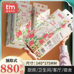糖糖妈咪 悬挂式纸巾家用面巾纸实惠装抽取式卫生纸可挂式抽纸巾D