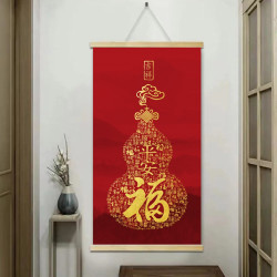 高档感新款福字百福图挂画客厅字画大气感玄关墙壁壁画感装饰画