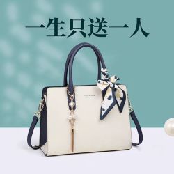小c&k真皮手提包百搭女包2024新款高级时尚斜挎包通勤气质单肩包