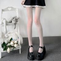 FOURDATRY 春夏季新款ins白色丝袜性感防勾丝JK女连裤袜黑丝情侣