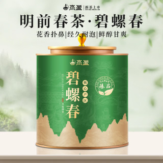 杰盈 绿茶碧螺春春季新茶正宗明前新茶碧螺春浓香型茶叶罐装250g