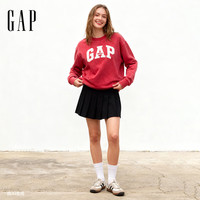 Gap 729492 字母logo圆领卫衣 红色 XS(美码)/M(亚洲码)