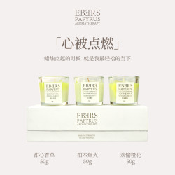 伊伯斯 限定香蜡烛礼盒50G 节日礼物 木质调 香薰